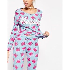 ASOS Magical Castle Printed Pajama Set